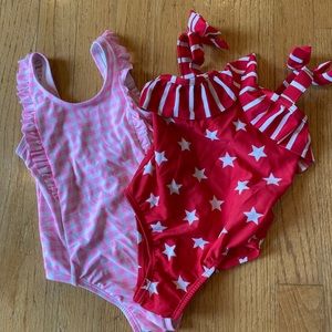 Baby Gap- 2T girls baiting suits - set of 2
